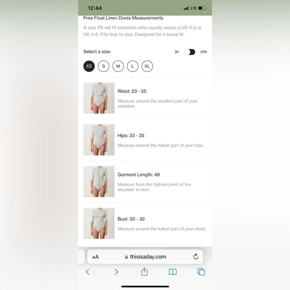 EUC Aday Free Float linen dress, XS - Picture 9 of 9